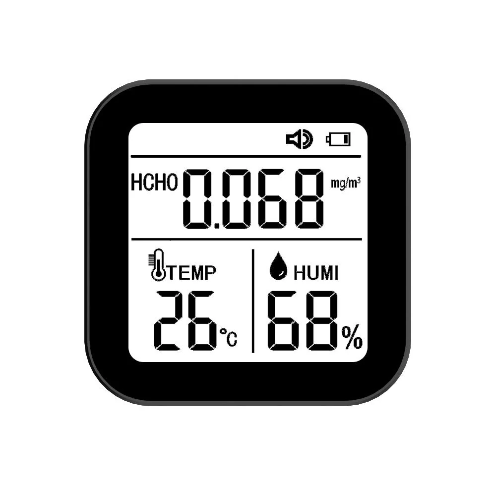 3 in 1 Air Quality Monitor - HCHO Formaldehyde, Temperature & Humidity Detector with Alarm - Image 2