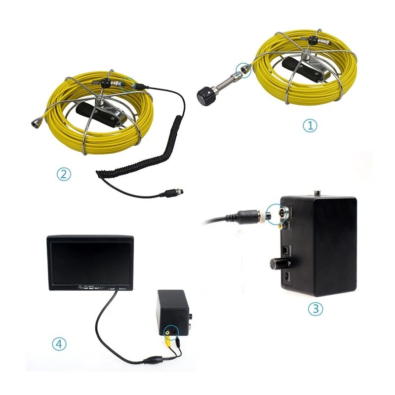 Eyoyo WF92 Pipe Inspection Camera | 40M Drain Sewer Borescope with 7 LCD Monitor - Image 5
