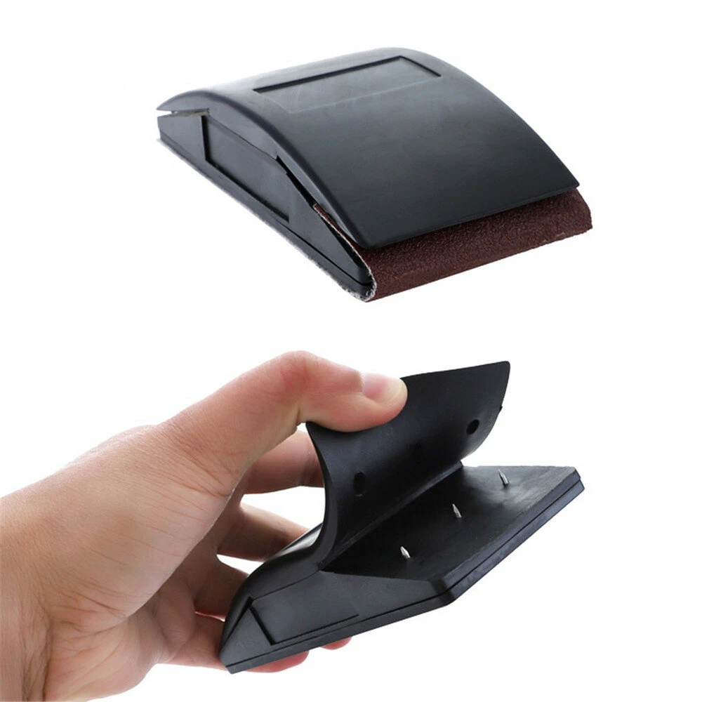 Hand Sanding Block with Sandpaper Pad - Wood & Metal Polishing Tool - Image 5
