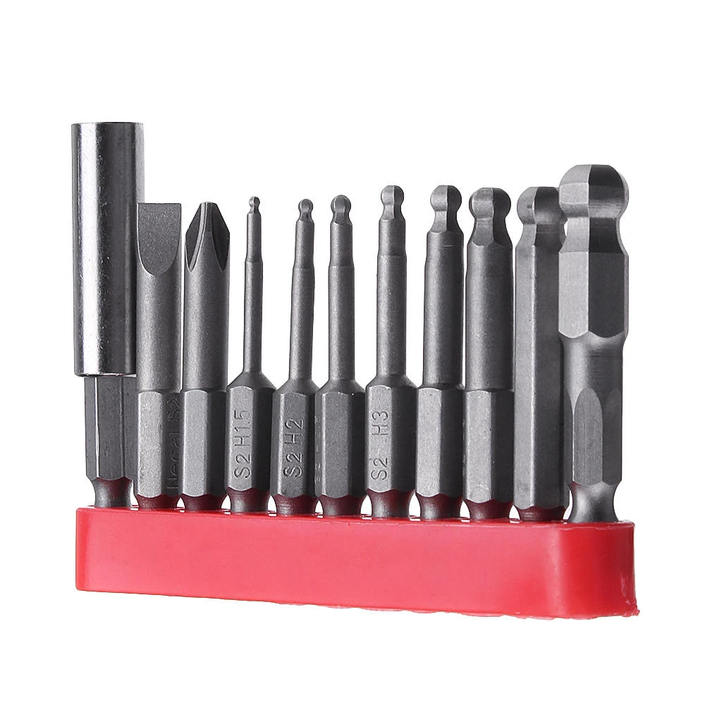 Effetool 11pc 50mm Magnetic Ball Screwdriver Bits - H1.5 to 8 & PH2 | SL6 - Image 4
