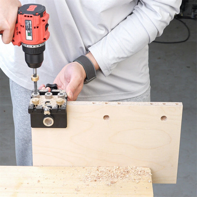 Ganwei 3-in-1 Woodworking Drilling Jig | CNC Aluminum Dowel & Cam Lock Guide - Image 4