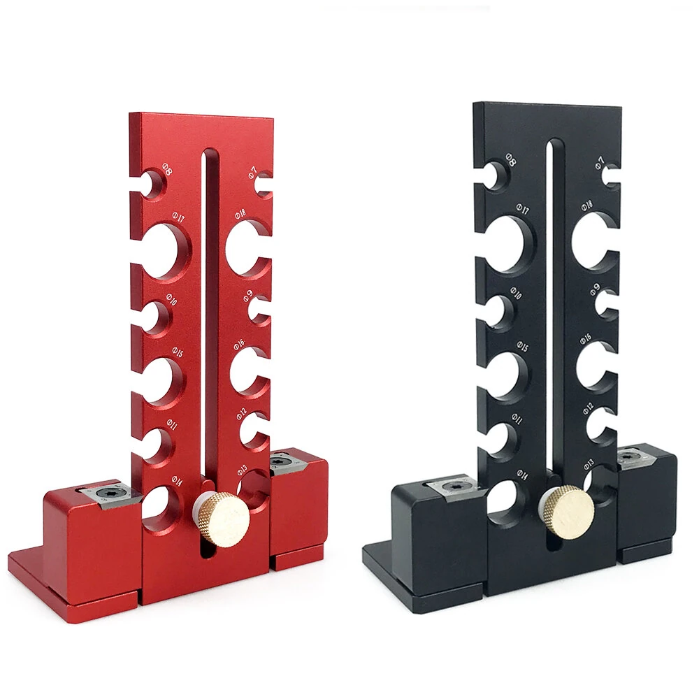Woodworking Adjustable Dowel Maker Jig | 7mm-18mm Carbide Blade | Aluminum Alloy Drill Tool - Image 3