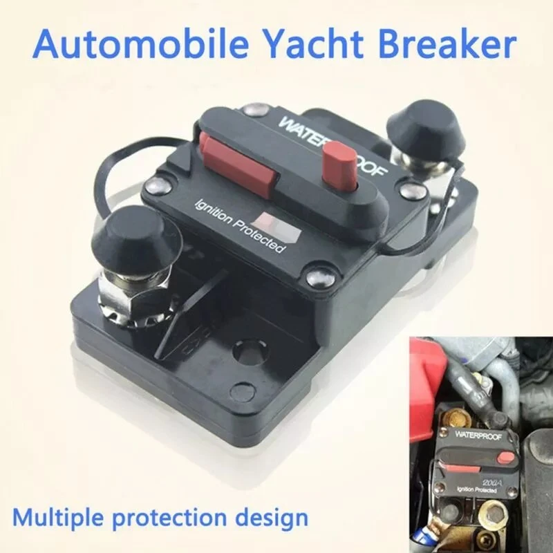 DC 48V 50A Circuit Breaker - Waterproof Reset Fuse for Car Boat Auto 12V-48V - Image 5
