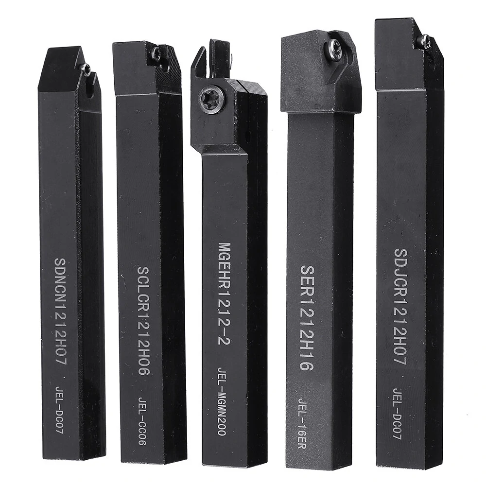 Drillpro CT-12 Lathe Tool Holder Kit - 12mm Shank with 50pcs Carbide Inserts - Image 4