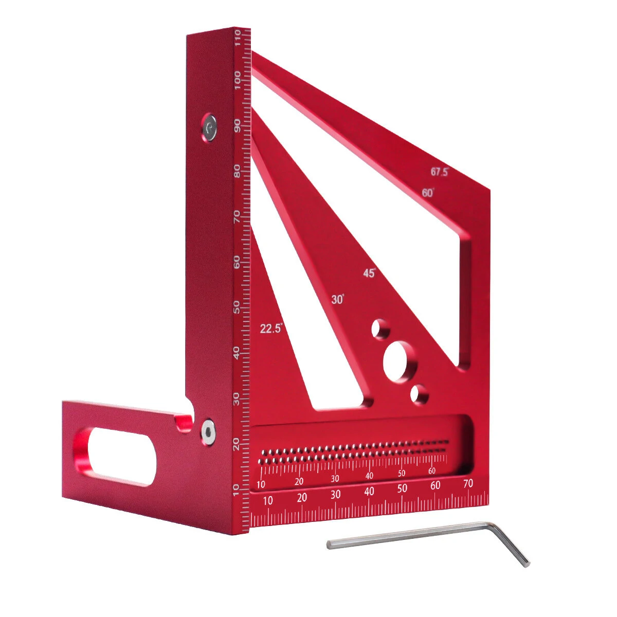 JIGHOLE 3D Multi-Angle Measuring Ruler - Aluminum T-Square Tool for Woodworking - Image 5