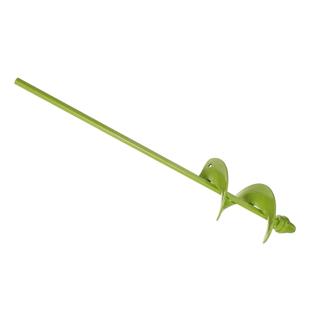 Green Garden Auger Drill Bit - 70mm Wide - 400mm & 220mm Lengths for Electric Drill - Image 4