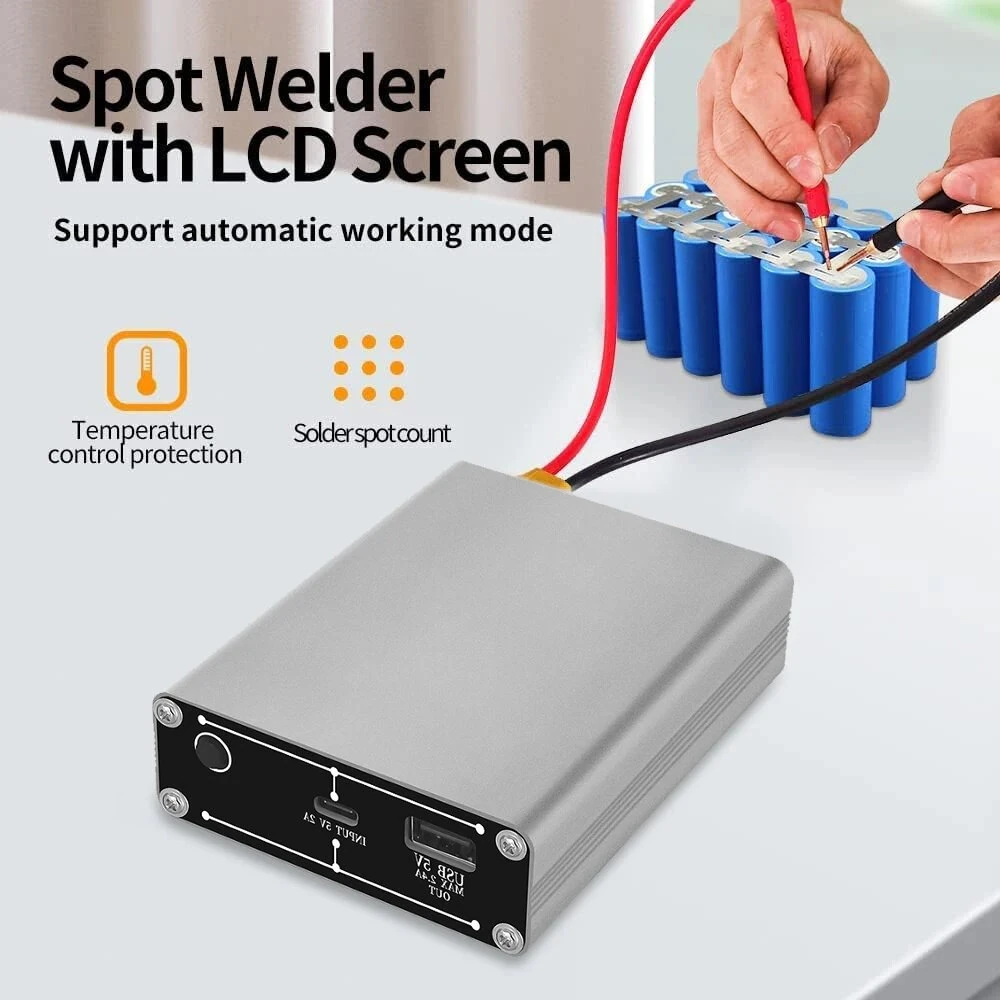 Portable Spot Welder - 650A Output, 30 Gears, OLED Screen & 5000mAh Battery - Image 4