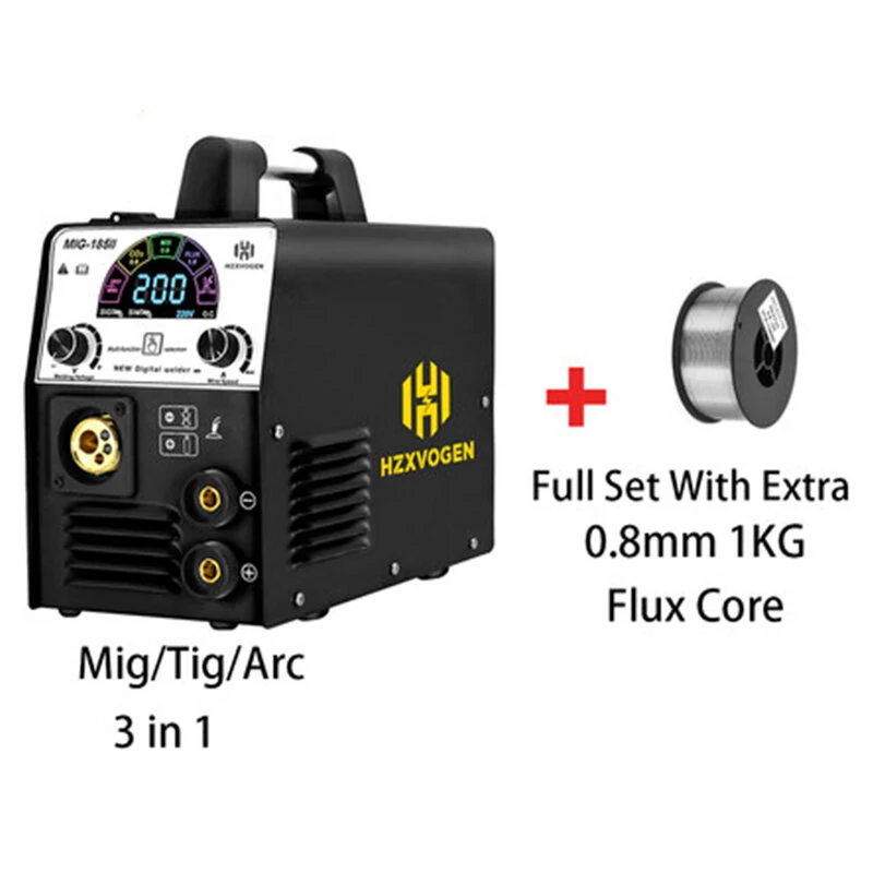 MIG185-II 3-in-1 MIG TIG ARC Welding Machine | Gas/Gasless | Household Tools - Image 4