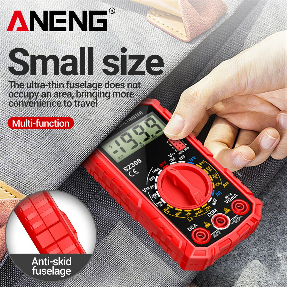 ANENG Professional Digital Multimeter | High Precision AC/DC Voltage Tester | Low Battery Indicator - Image 5