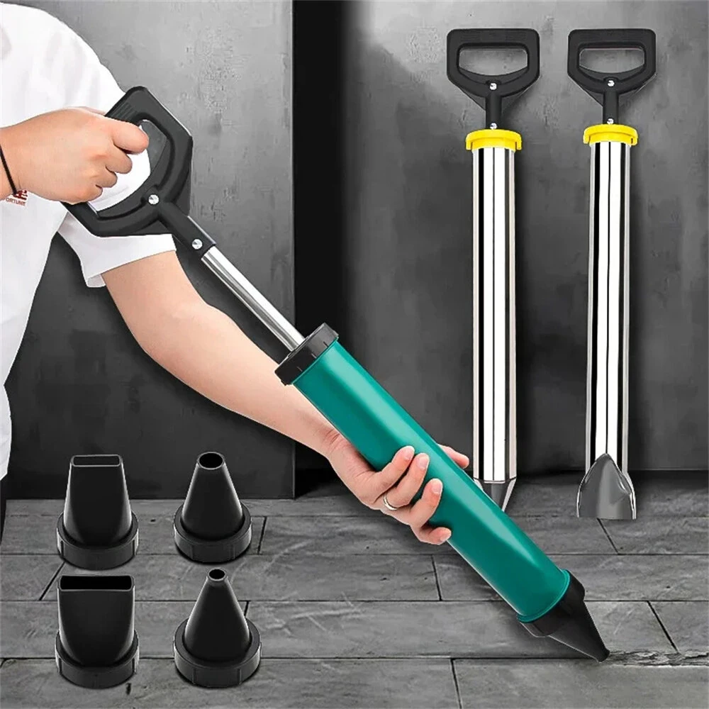 Stainless Steel Cement Grouting Gun - Reliable Caulking Machine with Multiple Nozzle Options - Image 2