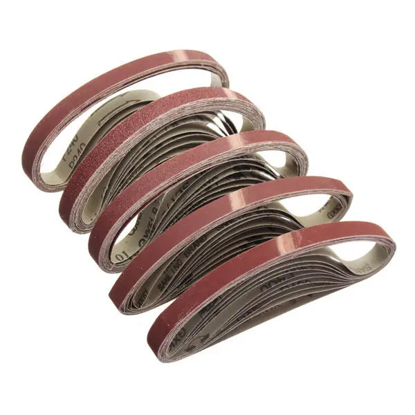 10pcs 15x452mm Sanding Belt | 60-600 Grit for M10 Sander | Polishing Machine - Image 2