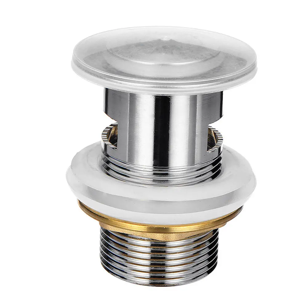 Bathroom Drain Stopper Set - Push Button Pop Up Waste Plug & Tap - Image 4