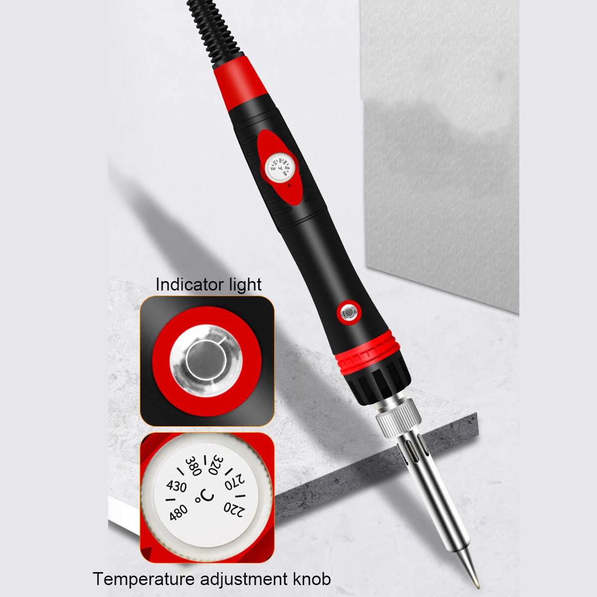 15 in 1 Soldering Iron Kit - 60W 110V/220V Adjustable Temperature Welding Tool - Image 5