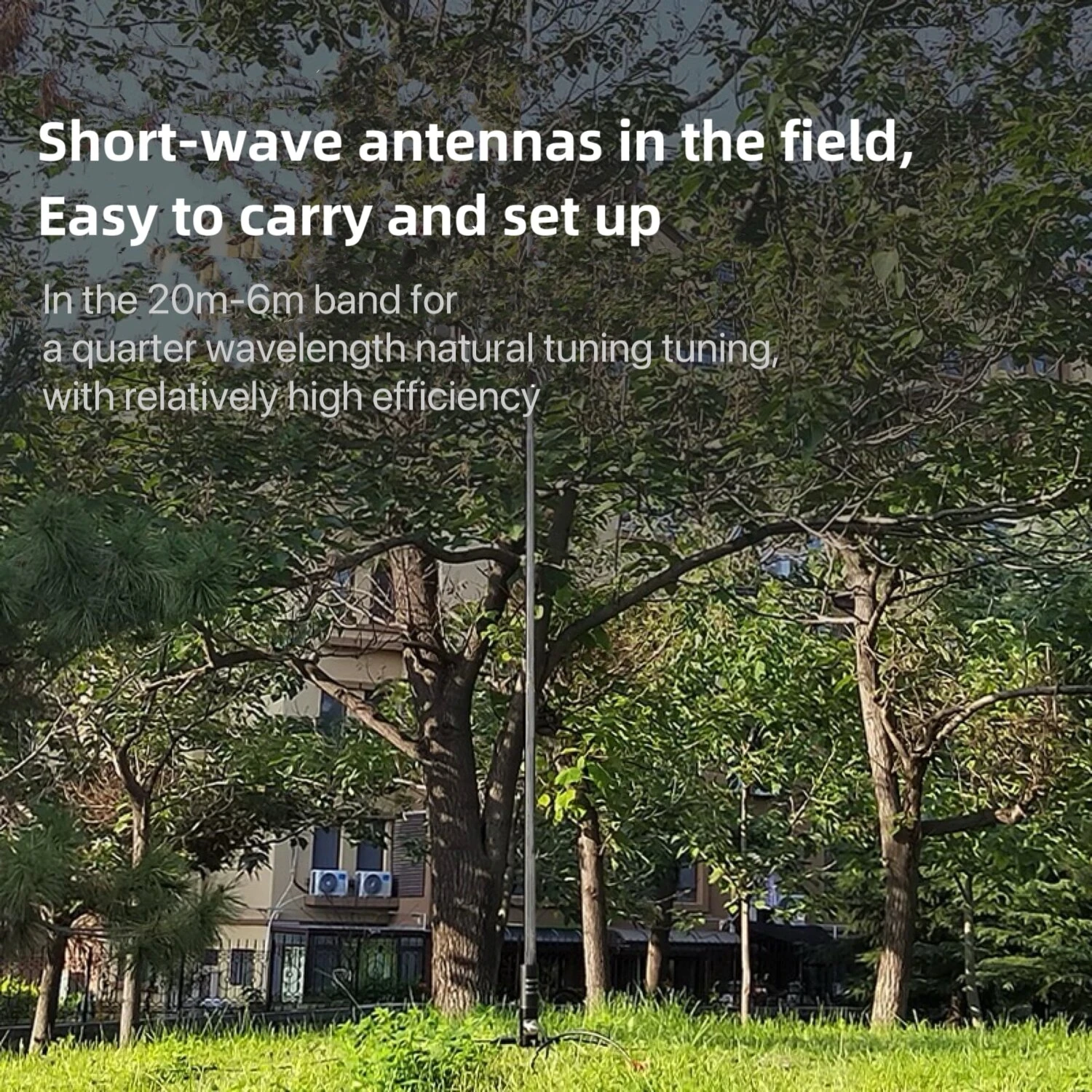 100W Shortwave Portable Antenna | 20M-6M Band Vertical GP for HAM Radio - Image 5