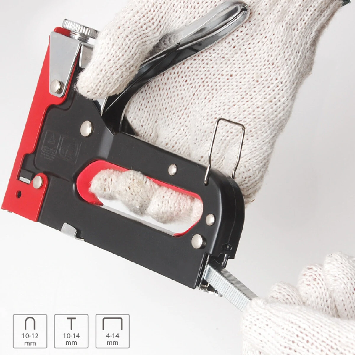 Heavy Duty 3-in-1 Staple Gun Kit | 600 Nails | Upholstery Stapler Tacker Hand Tool - Image 3