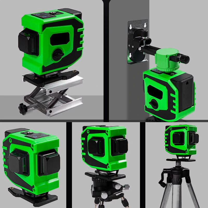 360 Degree Rotary 12-Line Green Laser Level | Self-Leveling Horizontal Cross - Image 4