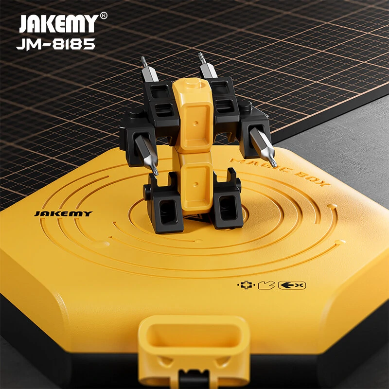 JM-8185 69-Piece Multi-Function Screwdriver Set | Industrial-Grade Magnet & Dual Magnetizers - Image 5