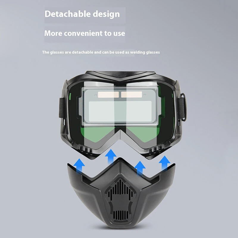 Automatic Welding Helmet - Full Face Variable Light 0.01ms | High Definition Lens & 10 Glasses - Image 3