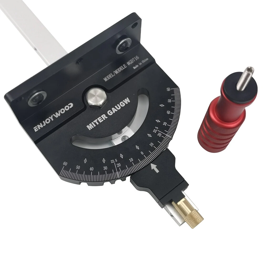 ENJOYWOOD M1 Pro Angle Miter Gauge | 0-60 Degree Precision for Table Saw & Router Table - Image 4
