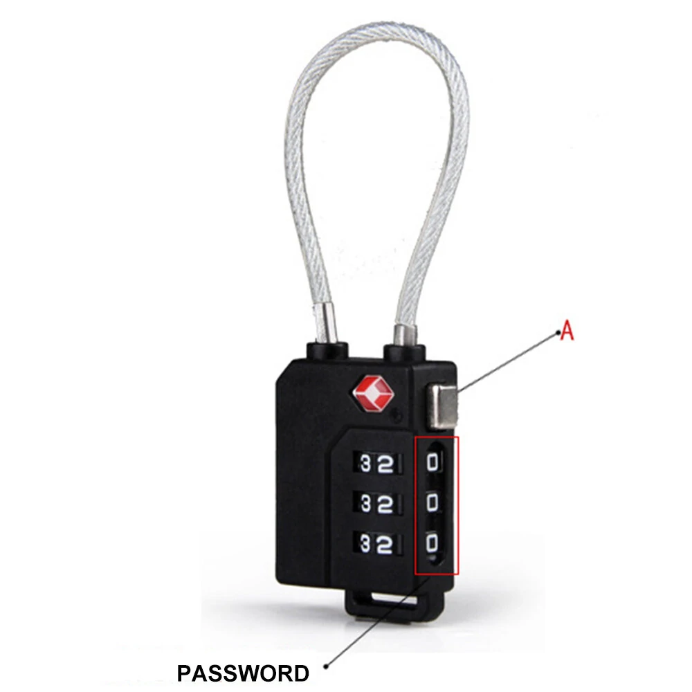 SA21100 Lightweight ABS Plastic Customs Password Lock | High Strength Travel Security - Image 2