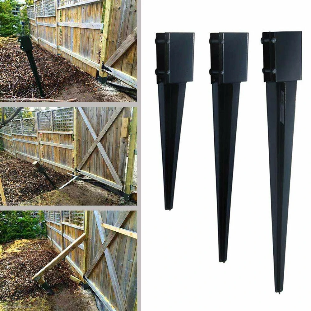 4pcs Fence Post Anchor Ground Spikes - Garden Tool Fixing Kit | Grass Trimmer Parts - Image 2