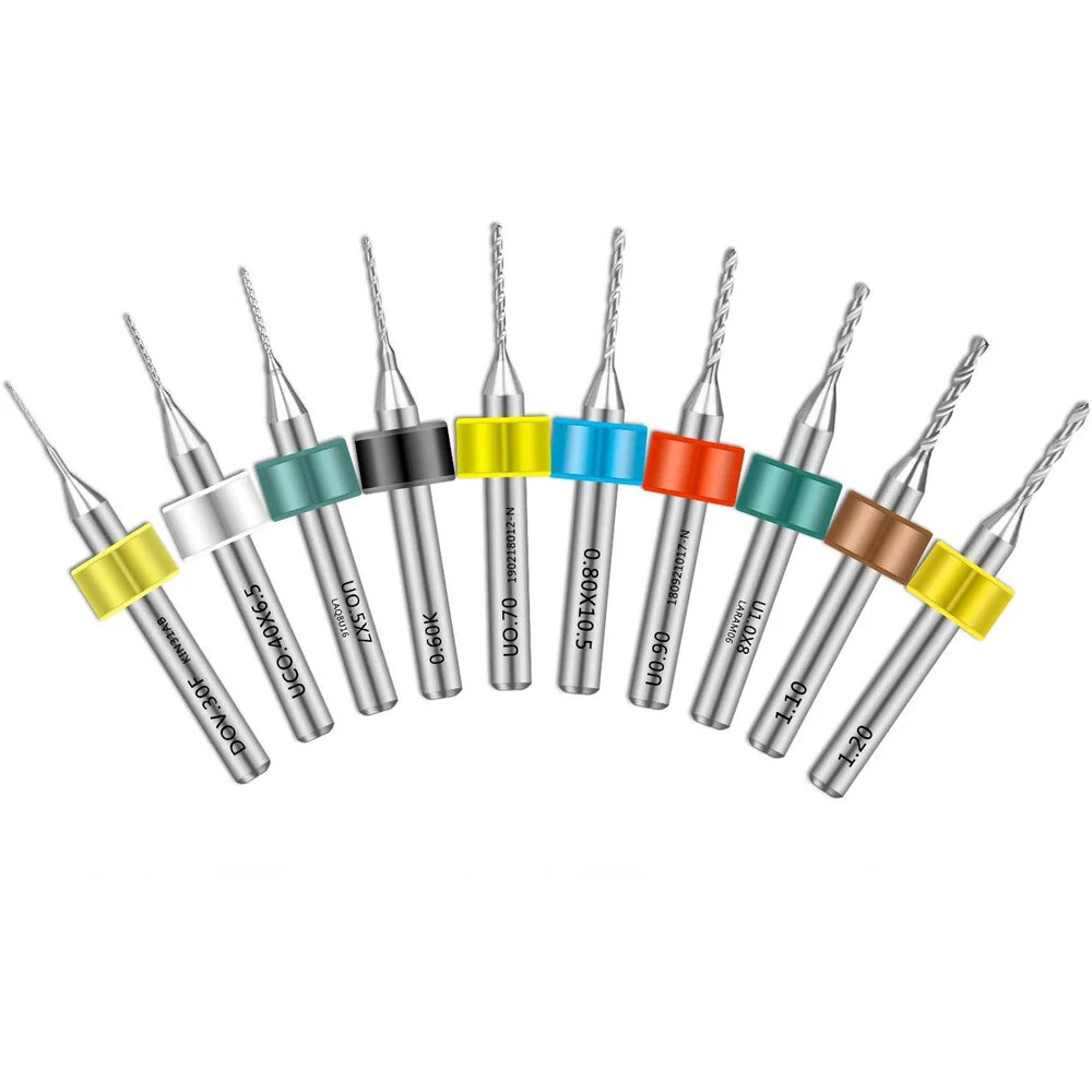 Drillpro 50pcs PCB Drill Bits Set 0.3-1.2mm | Carbide for CNC Engraving & Jewelry - Image 4