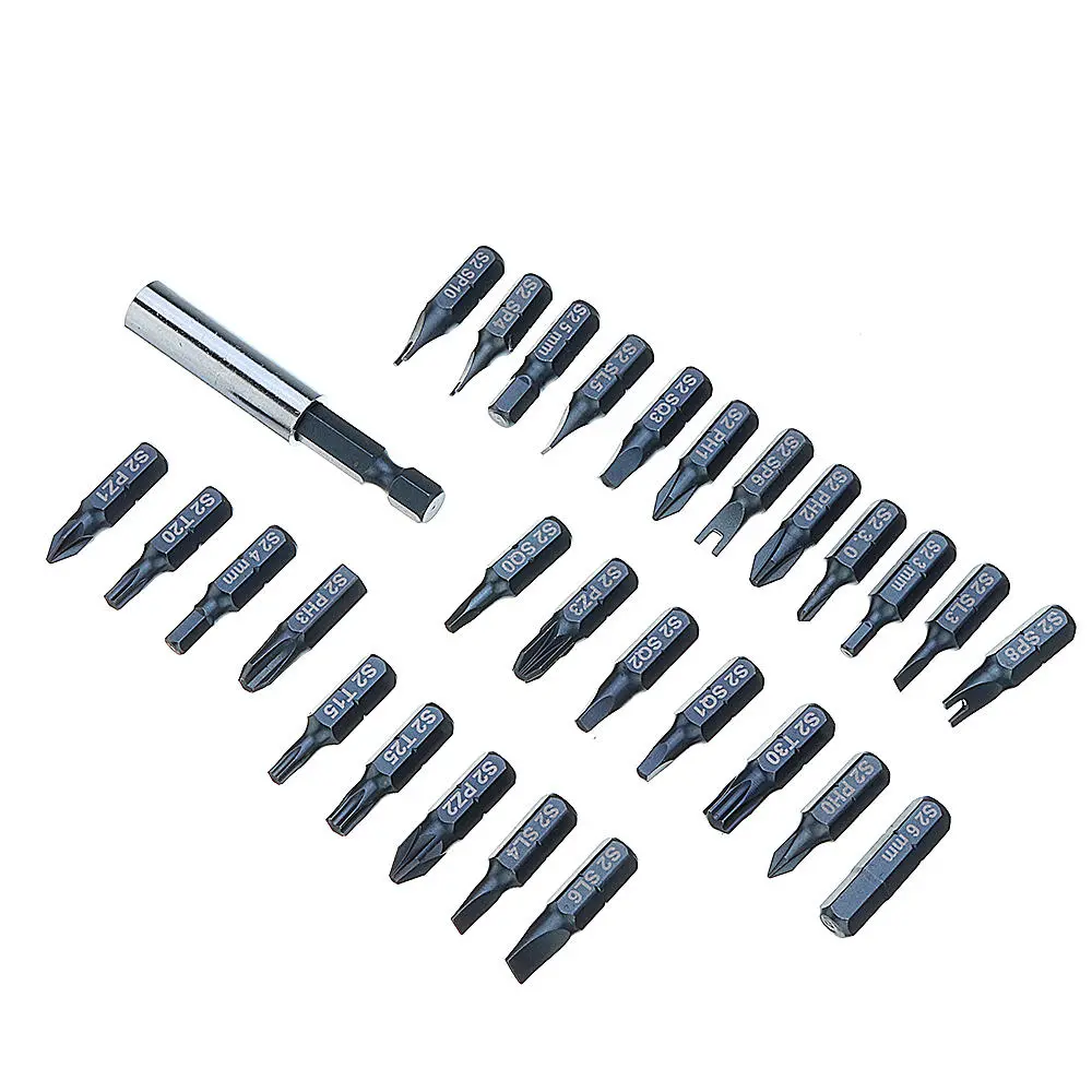 29pcs Magnetic Bit Set with Tool Box - Phillips Hex Torx Screwdriver Kit - Image 5