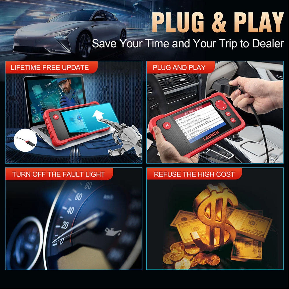 LAUNCH CRP123 Elite OBD2 Scanner | Engine ABS SRS Transmission Diagnostic Tool - Image 4
