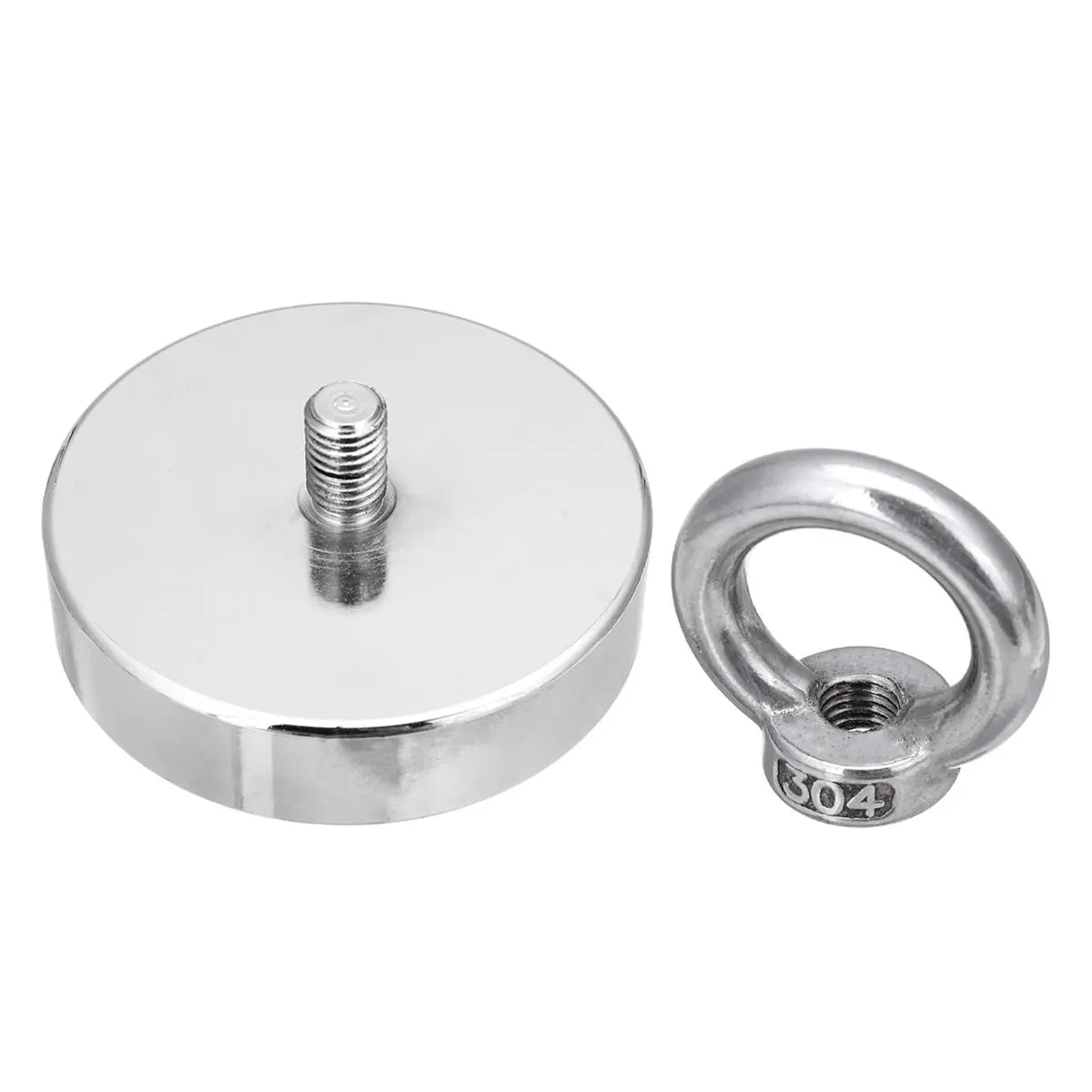 NJ36 Neodymium Fishing Magnet - 50KG Pull 36mm for Treasure Hunting & Recovery - Image 2