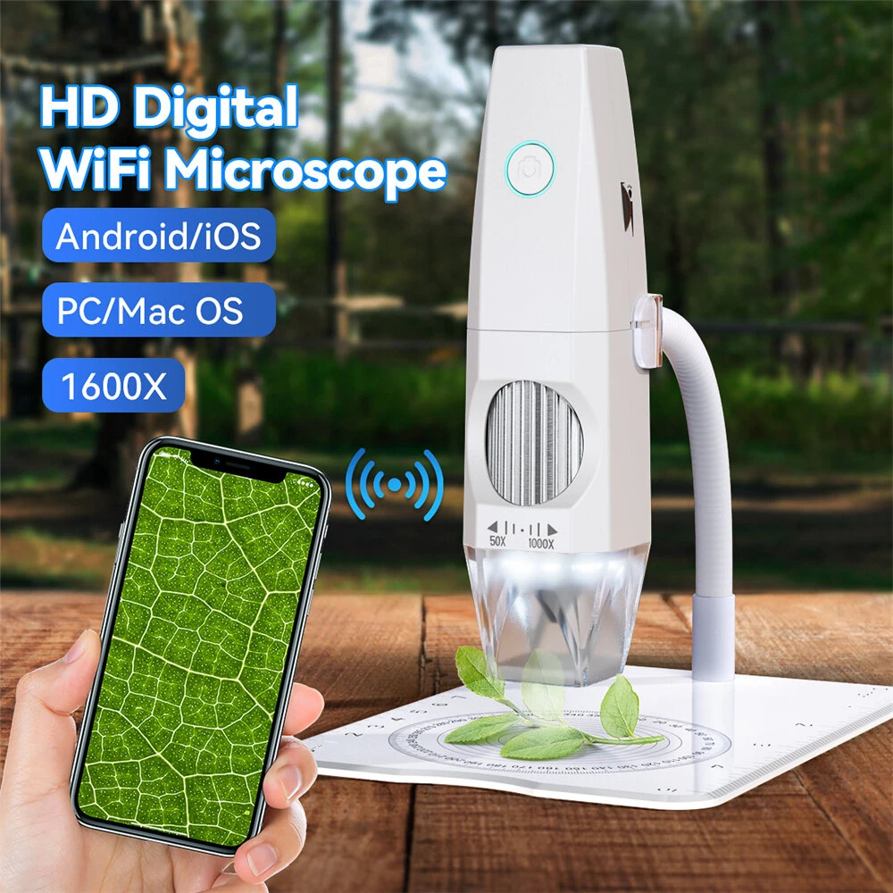 XG-101 Wireless Digital Microscope - 2MP 1000X Magnification | 1080P WiFi | Portable for Skin & Hair Inspection - Image 2