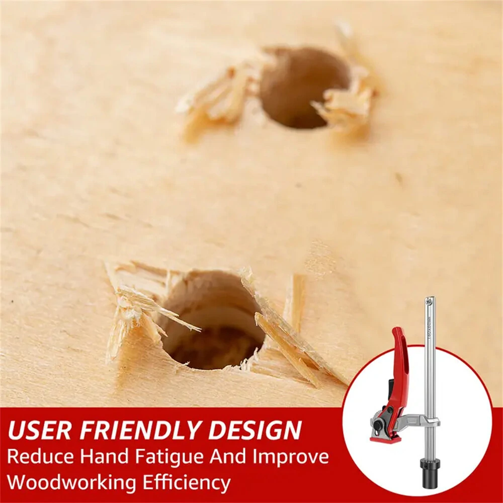 ENJOYWOOD MFT Table Bench Clamp - Quick Ratchet Hold Down Clip for 16mm 19mm 20mm 28mm Dog Holes - Image 4