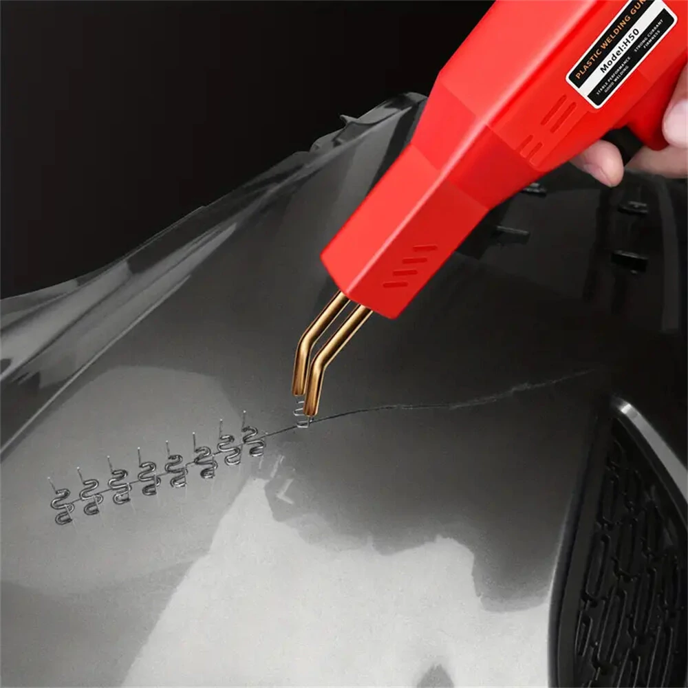 Red Portable Plastic Welding Machine - EU Plug | Quick Operation & Overheat Protection for Car Bumper & PVC Repair - Image 3