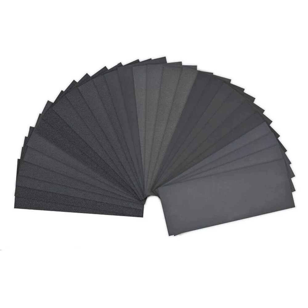 3M Sandpaper 14/42 Pcs Wet Dry - 120 to 3000 Grit for Wood & Metal Polishing - Image 2