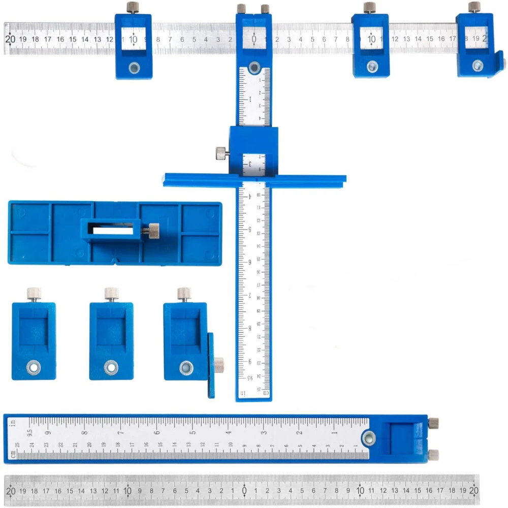 Drillpro Cabinet Hardware Jig - Drawer Pull Drilling Templates & Guide Sleeve Tool Set - Image 3