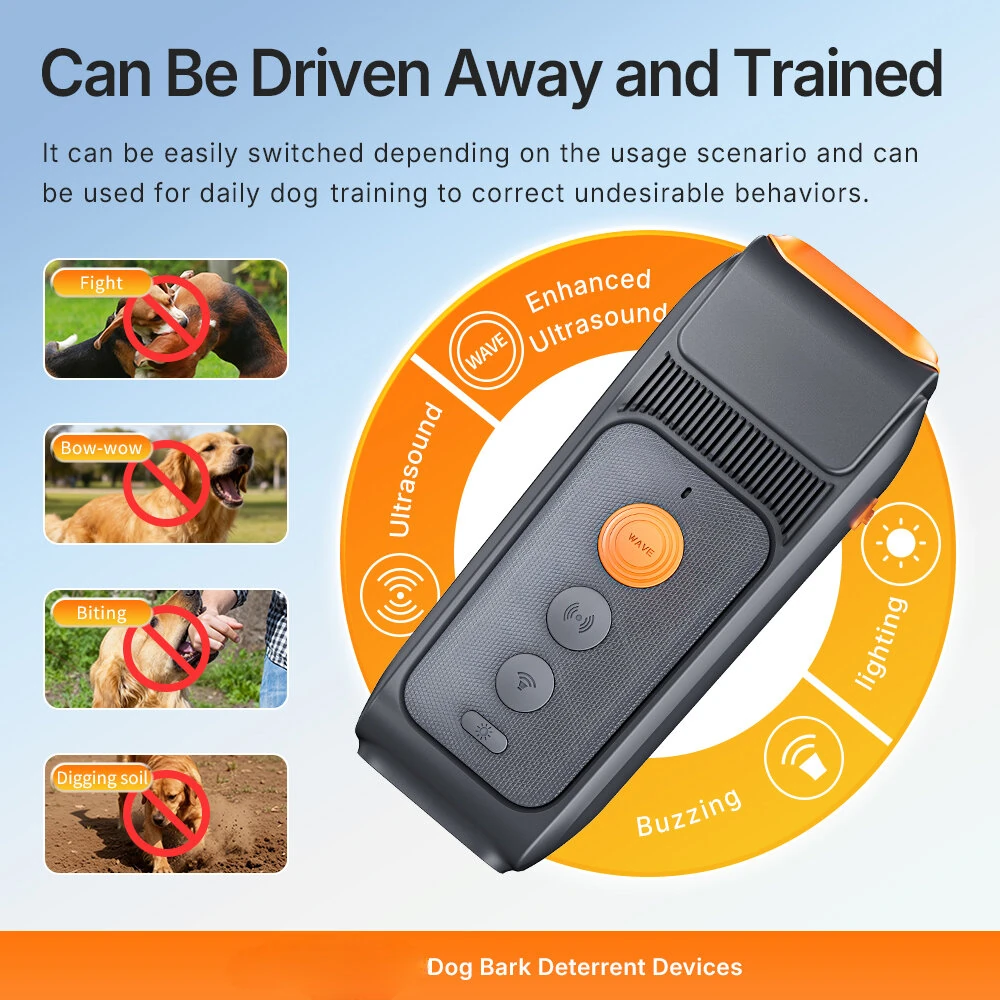 DR32B Ultrasonic Dog Bark Control Device | 900mAh Battery | 25KHz Frequency - Image 4