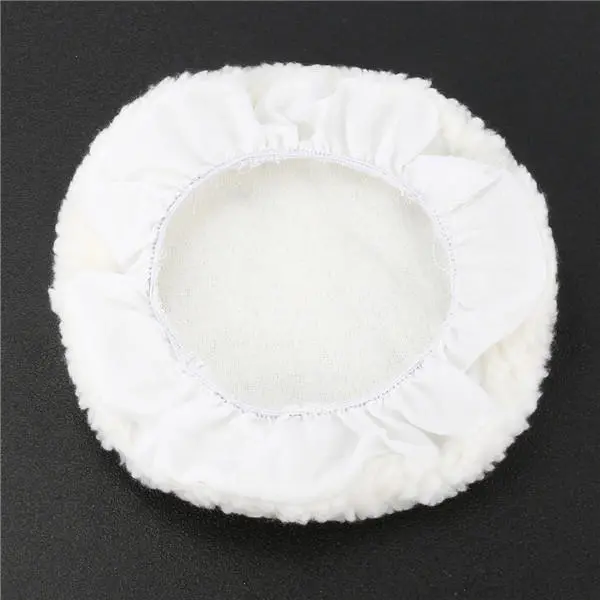 5pcs 210mm Soft Wool Polisher Buffer Pads Set | Loop Backing for Polishing & Buffing - Image 3
