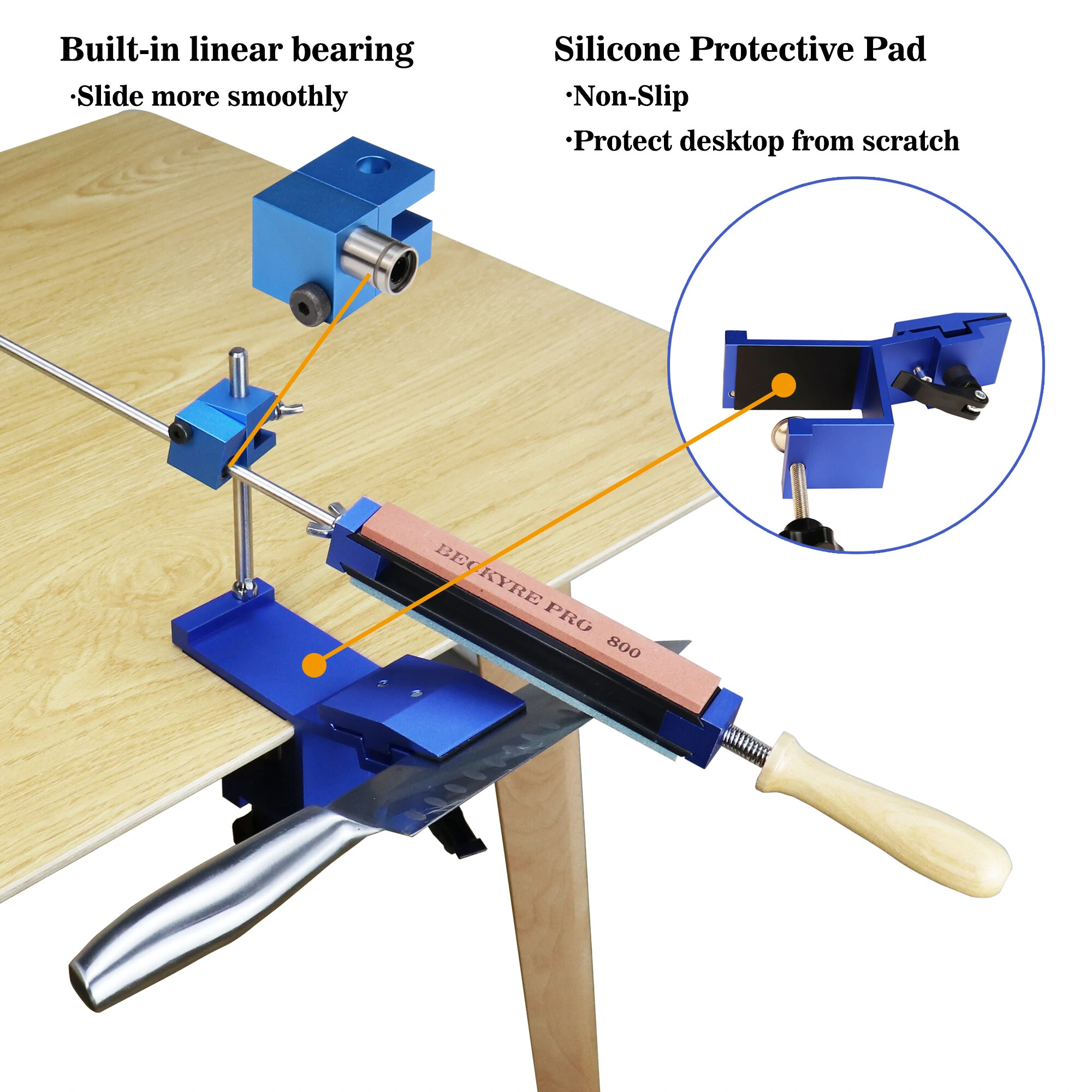 Cutter Sharpener System - Fix-angle Whetstone Grinder with Stones | Router Tool - Image 3