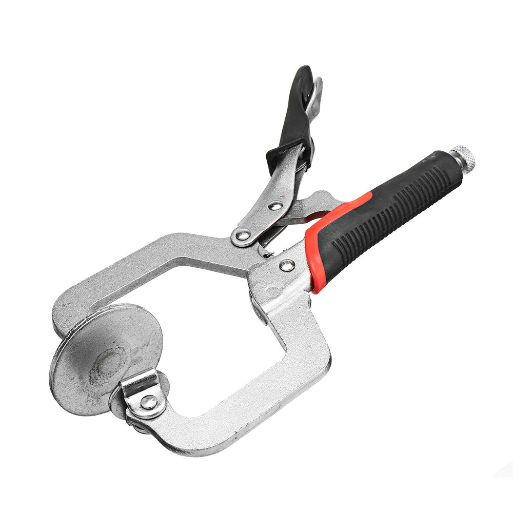 Woodworking 2 Inch C-Clamp with Locking Pliers & Swivel Pads | Face Clamp - Image 4
