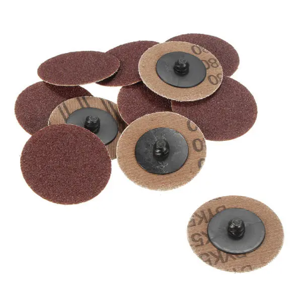 50pcs 2 Inch 80 Grit Roll Lock Sanding Discs | Abrasive Pads for Power Sanders - Image 4
