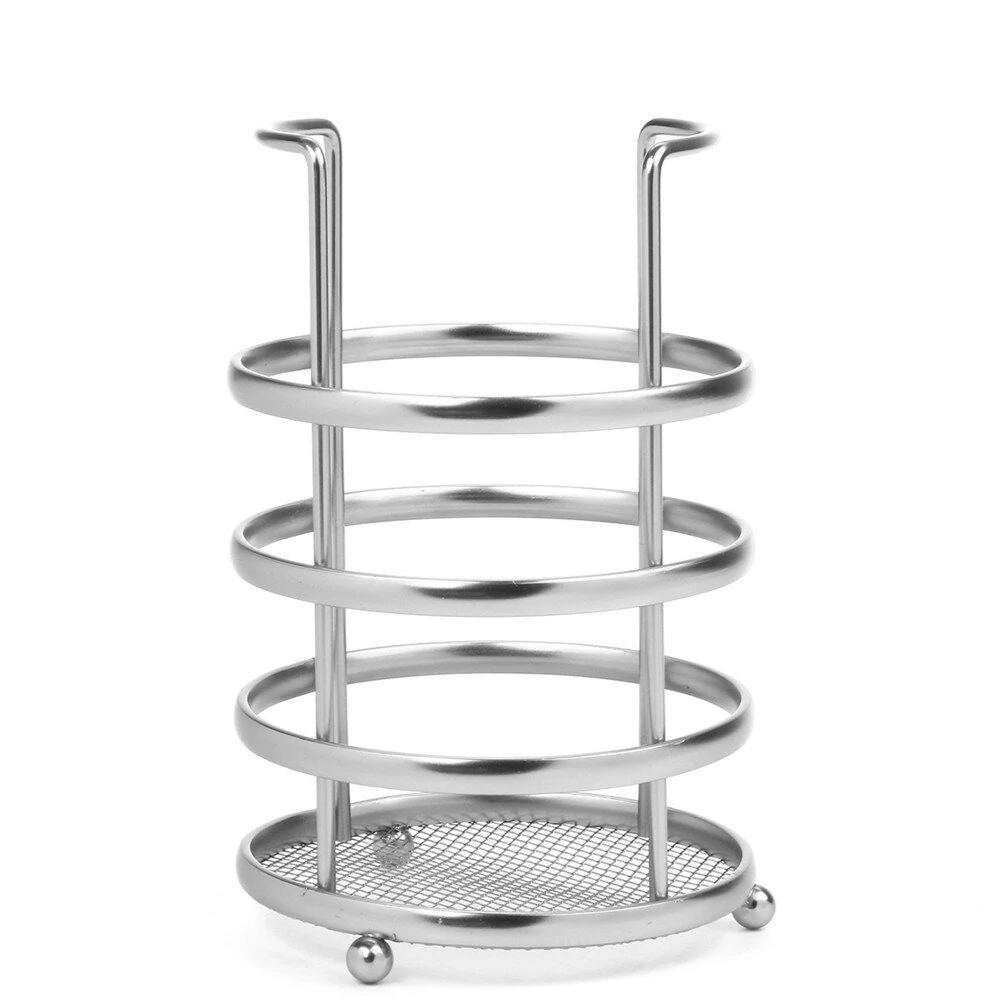 Metal Tool Storage Basket - 11x17cm Round Tableware & Chopstick Holder - Image 3