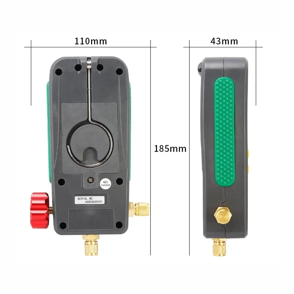 DUOYI DY518 Digital Manifold Gauge | HVAC Refrigerant Leak Tester 0-6000Kpa - Image 2