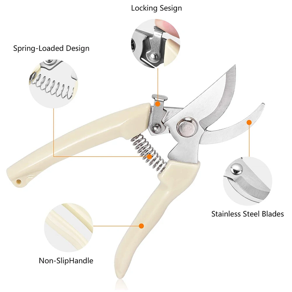 Garden Scuning Shears | Bypass Pruner for Flowers, Bonsai & Fruit Picking - Image 2