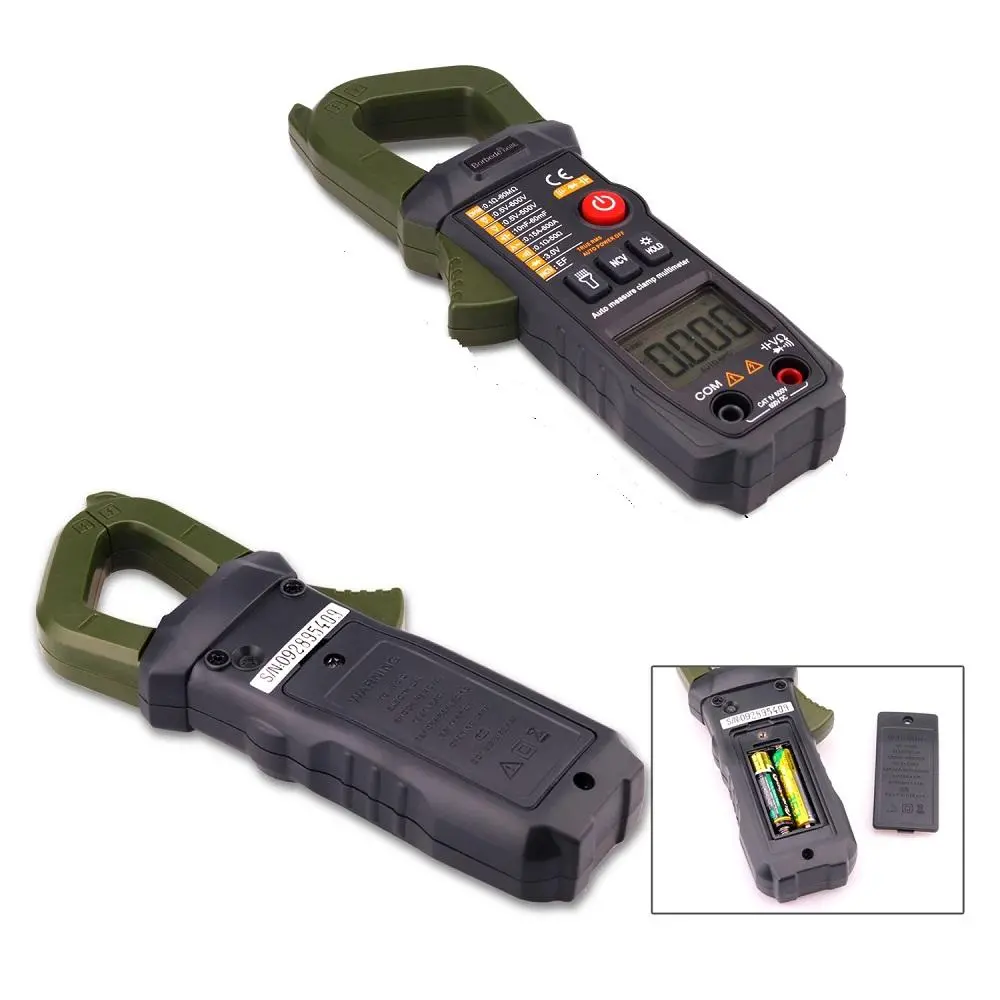 Borbede Digital Clamp Meter - 6000 Counts AC/DC, Capacitance & NCV Tester - Image 3