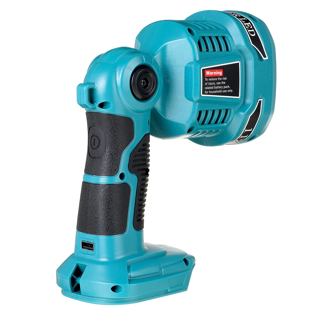 Portable 18V LED Pistol Lamp - 12W Flashlight for Construction & Emergency Lighting - Image 3