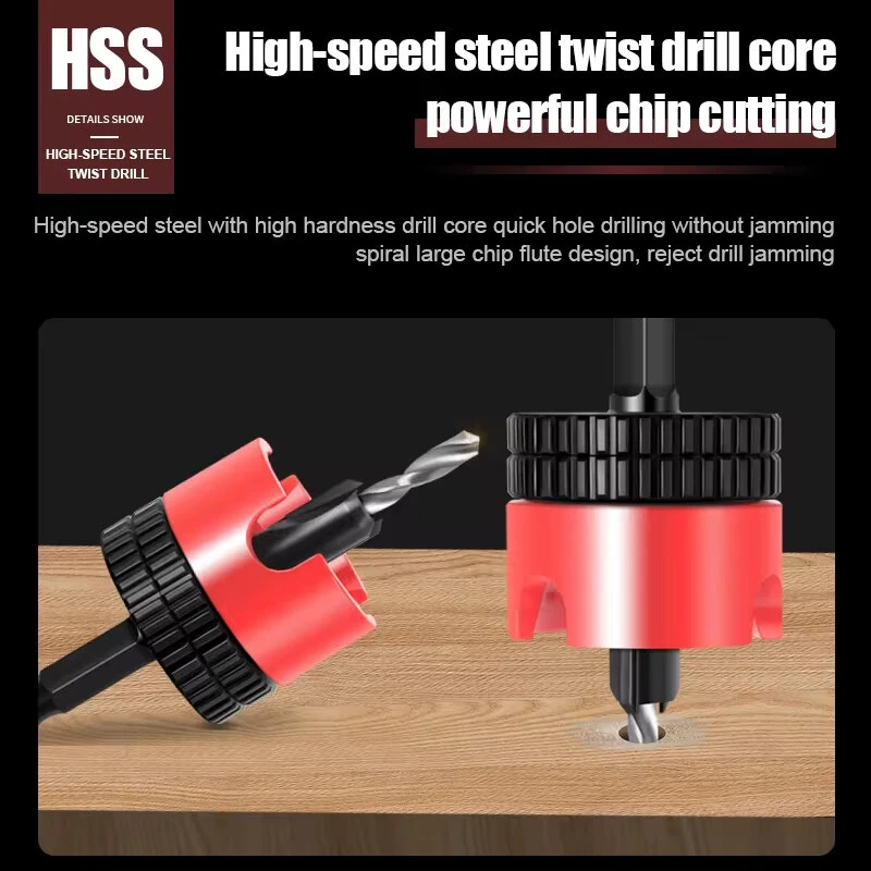 5PCS Countersink Drill Bit Set - Hex Shank Adjustable Depth Stop 2.8-8mm | High Quality Steel - Image 5