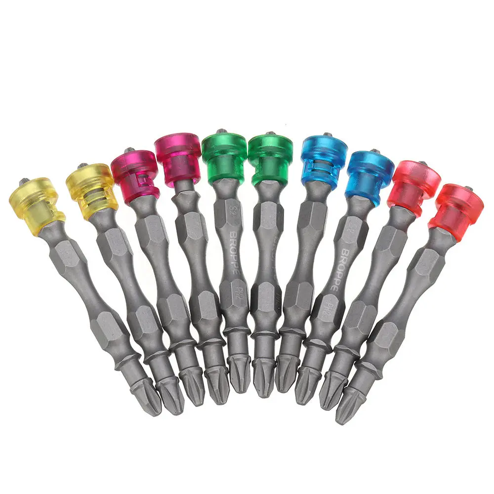 BROPPE 10pcs Double Head Magnetic Screwdriver Bit Set | PH2 Phillips | 65mm - Image 5