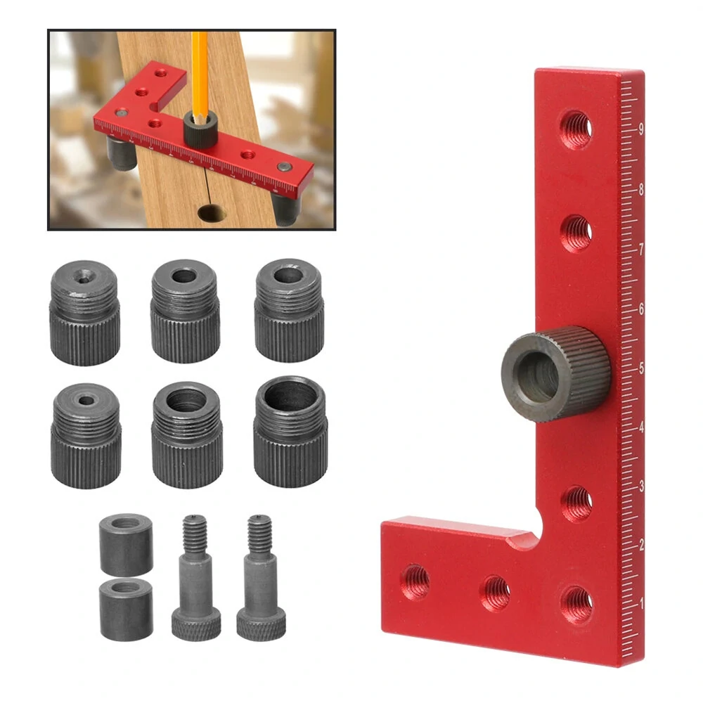 2-10mm Self-Centering Dowel Jig | Drill Guide for Straight Holes & Line Scriber - Image 4