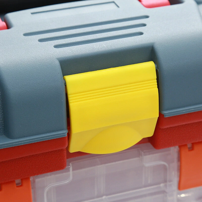 Plastic Fishing Tackle Box - 4 Layer Storage for Lures, Screws & Tools - Image 5