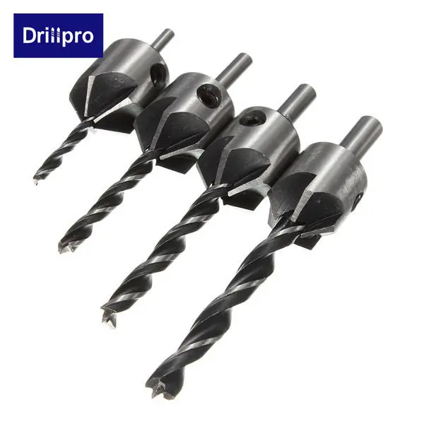 Drillpro DB-C3 5 Flute Countersink Bits 3-6mm Reamer for Woodworking - Image 3