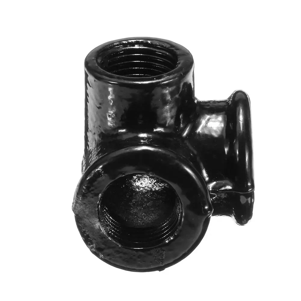 Machifit 3/4 Inch 90-Degree Side Outlet Elbow | Malleable Iron Pipe Fitting - Image 4
